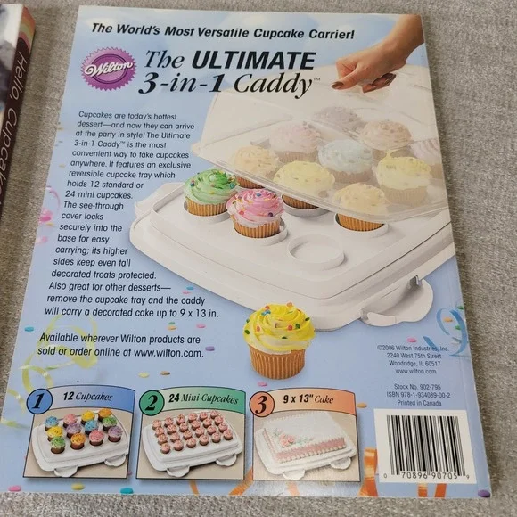 Hello Cupcake Book NY Times Bestseller + Wilton Cupcake Fun Magazine Baking Lot - Picture 5 of 12